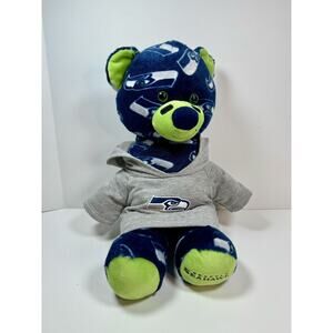 Build A Bear NFL Seattle Seahawks 16 Inch Plush Football Fan Collectible